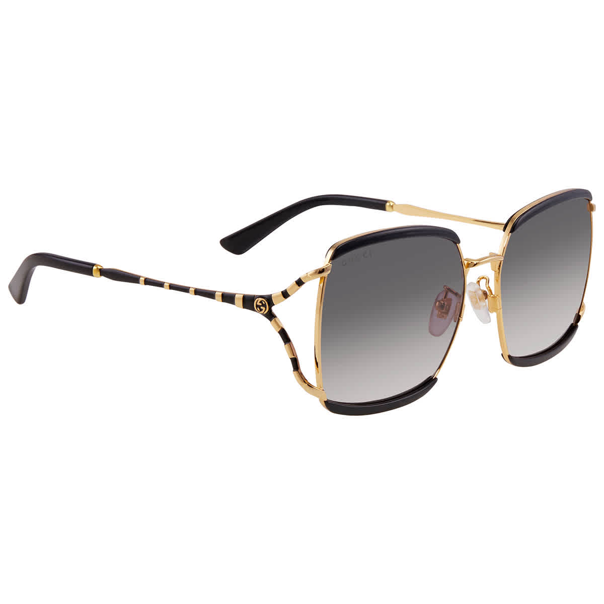 Gucci - Gg0528s Metal And Acetate Aviator Sunglasses