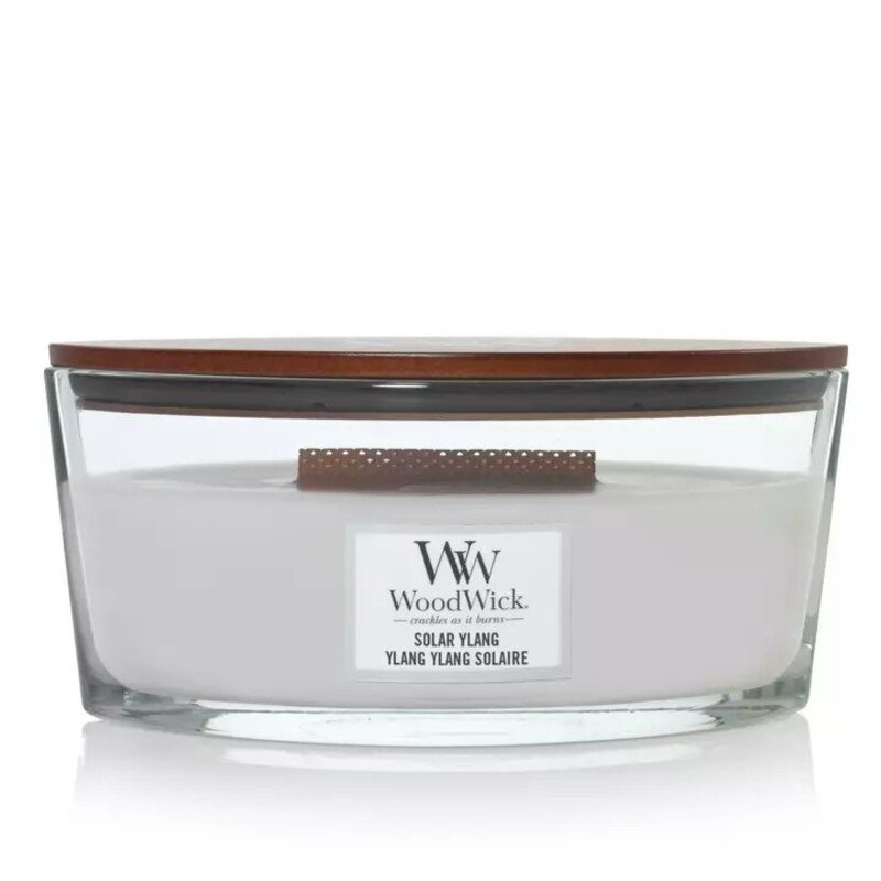 Woodwick White - Solar Ylang Ellipse Jar Candle (453G)
