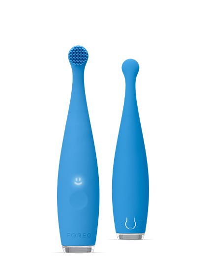 Foreo Blue - Issa Baby Silicone Sonic Toothbrush 0-4 Years Bubble Dino - Usb Plug
