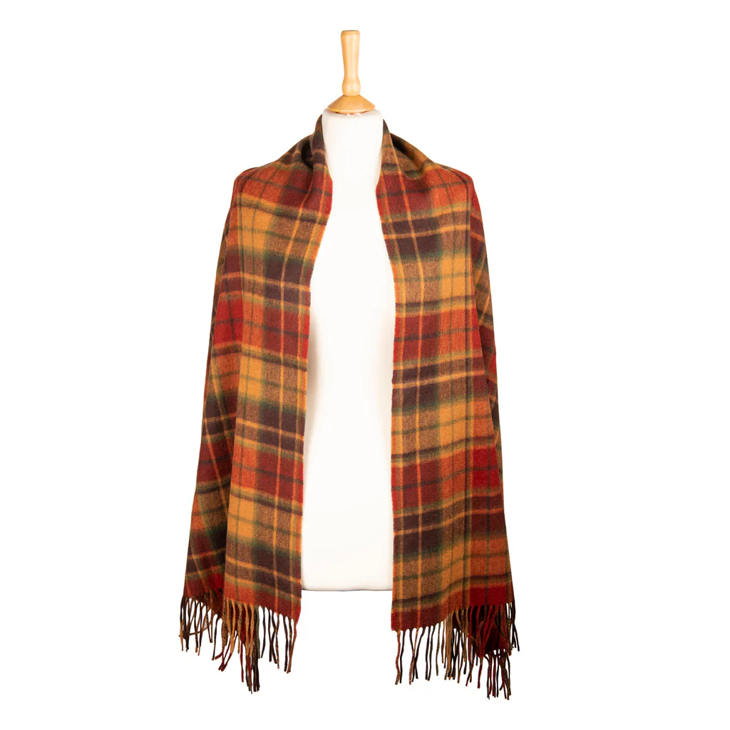 Heritage Traditions - Antique Buchanan Tartan Woollen Stole Cigst05