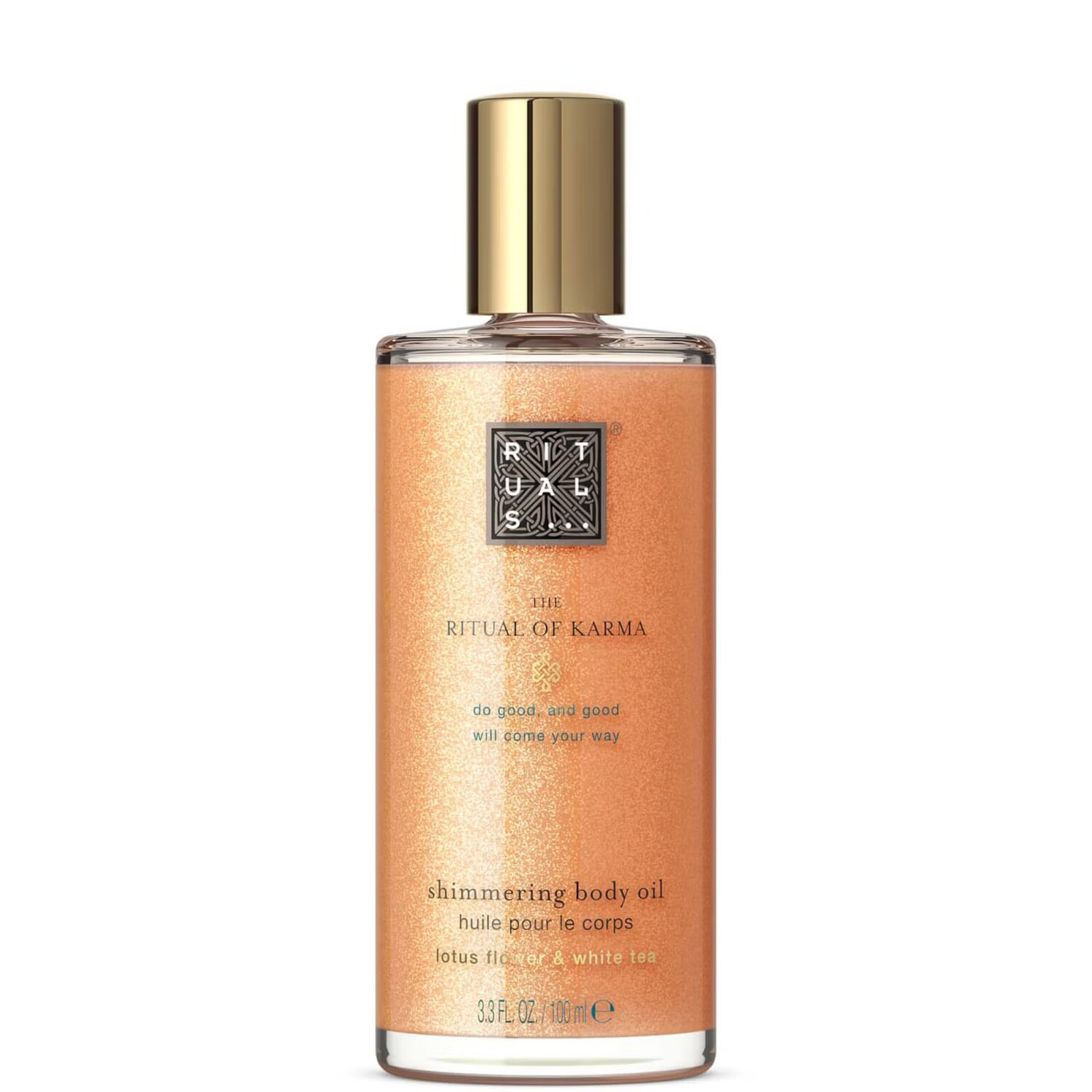 Rituals White - The Ritual Of Karma Delicately Sweet Lotus & Tea Shimmer Body Oil (100Ml)