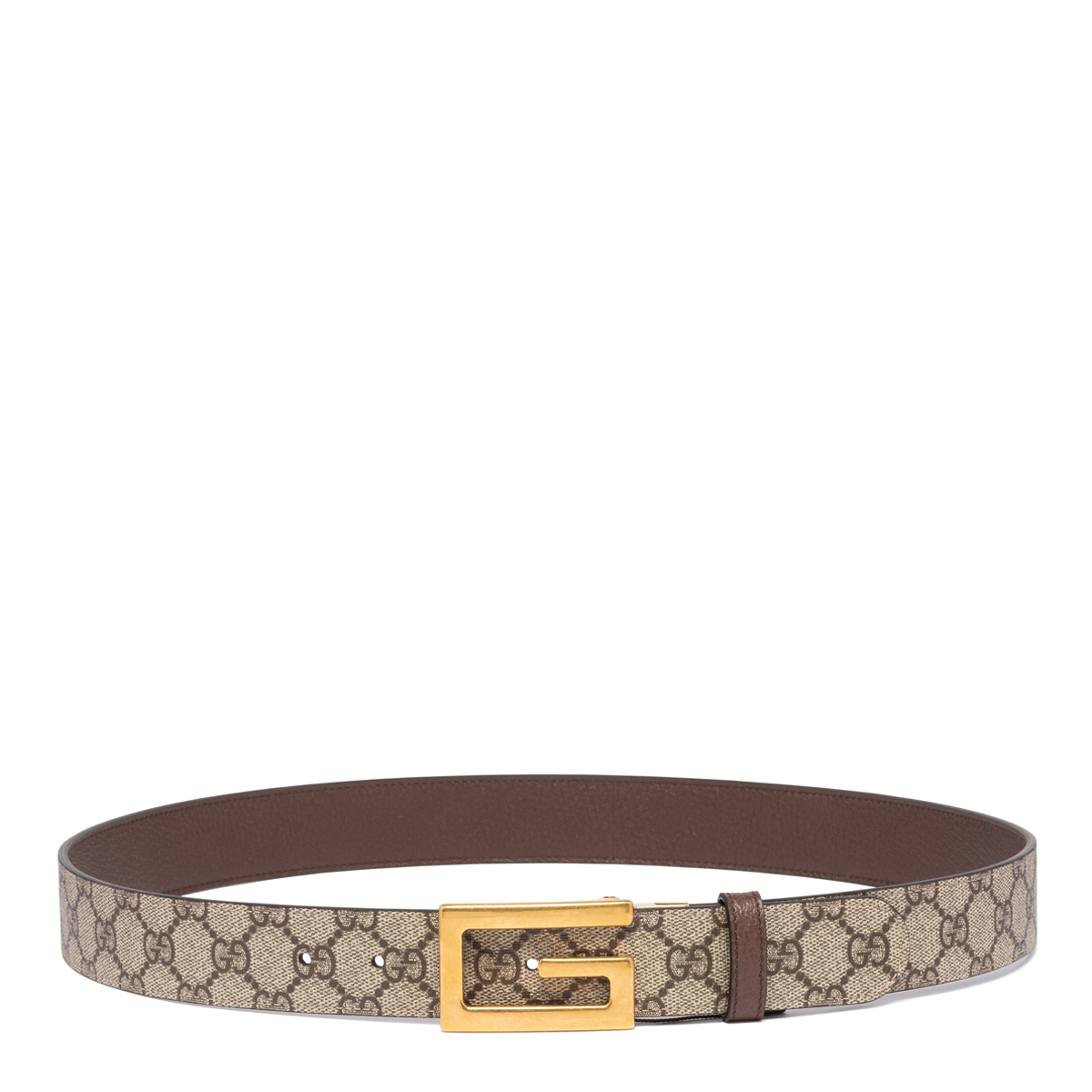 Gucci - Reversible belt with squared Interlocking G (95cm)