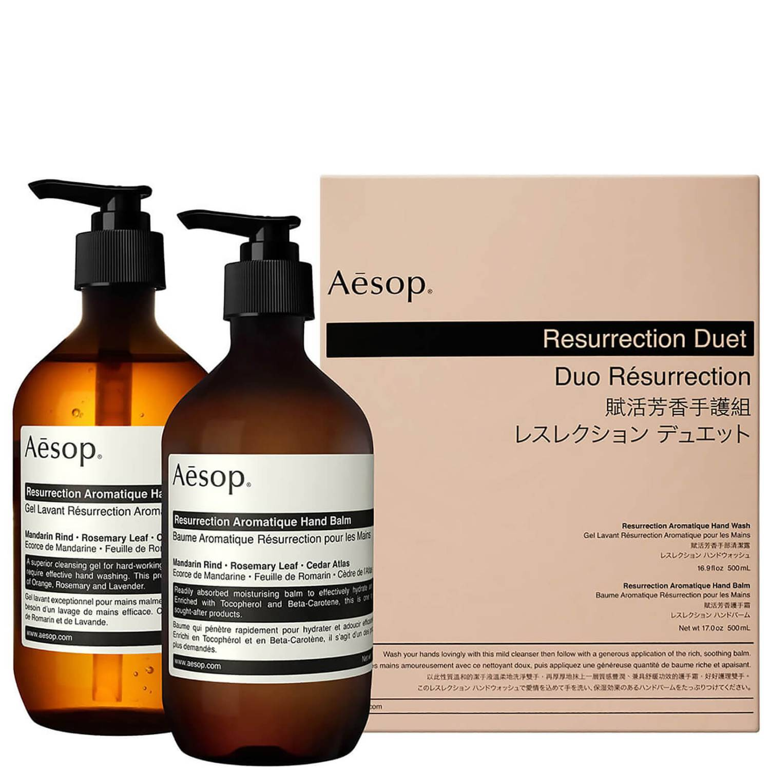 Aesop Orange - Resurrection Hand Cleanser And Balm Duet