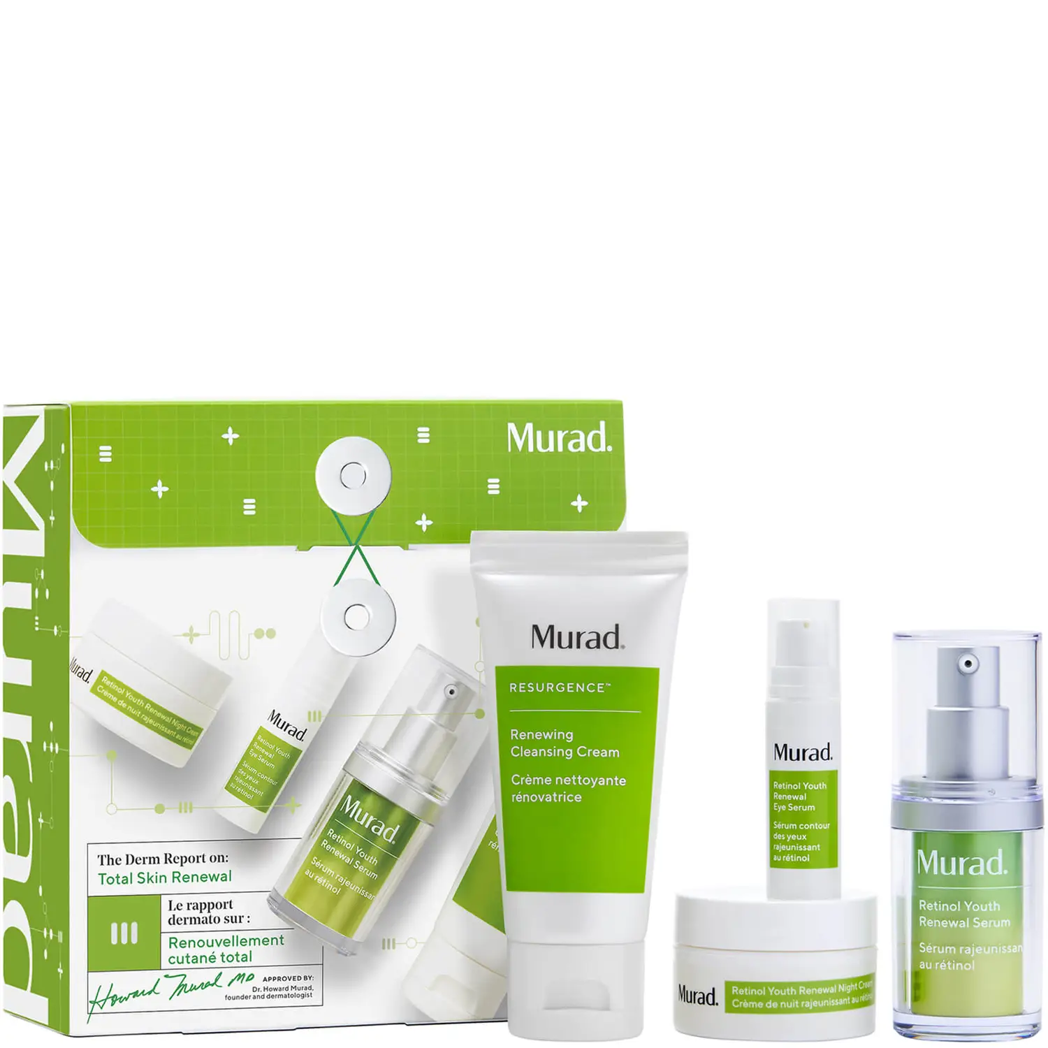 Murad Dark The Derm Report On: Total Skin Renewal(Worth￡98.60)