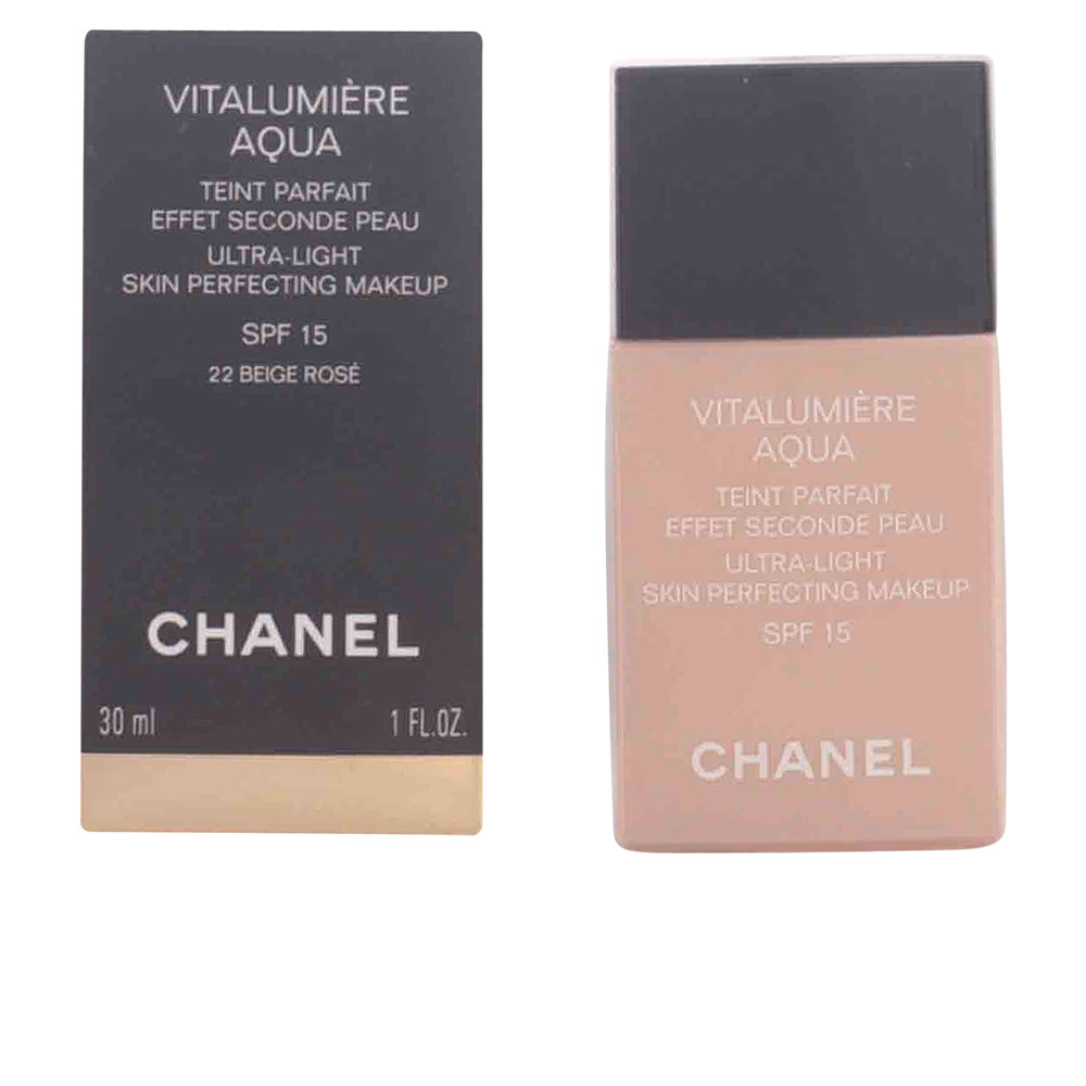 Chanel - Vitalumiere Aqua Ultra-Light SPF15 #22 Beige Rose - Skin perfecting Makeup (30ml)