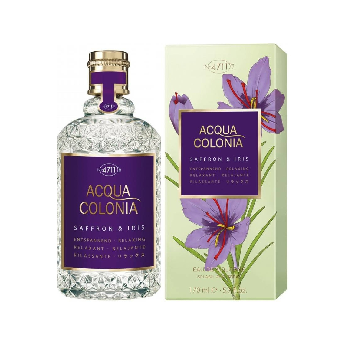 4711 Men's - Acqua Colonia Saffron & Iris Eau De Cologne (170Ml)
