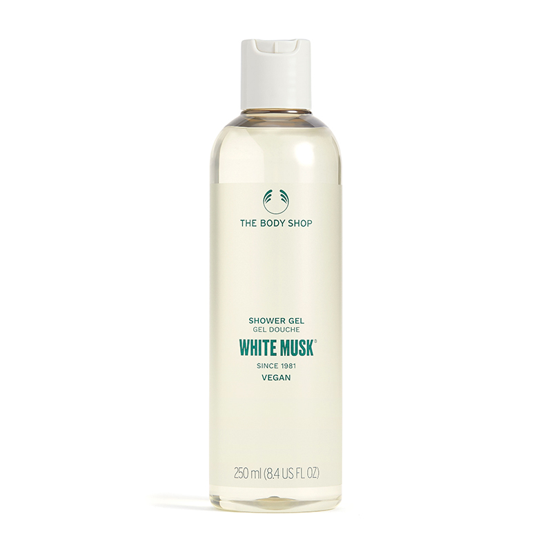 the body shop - white musk shower gel vegan (250ml)
