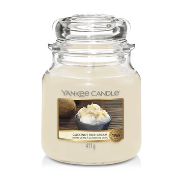 Yankee Candle Cream - Coconut Rice Medium Jar (411G)