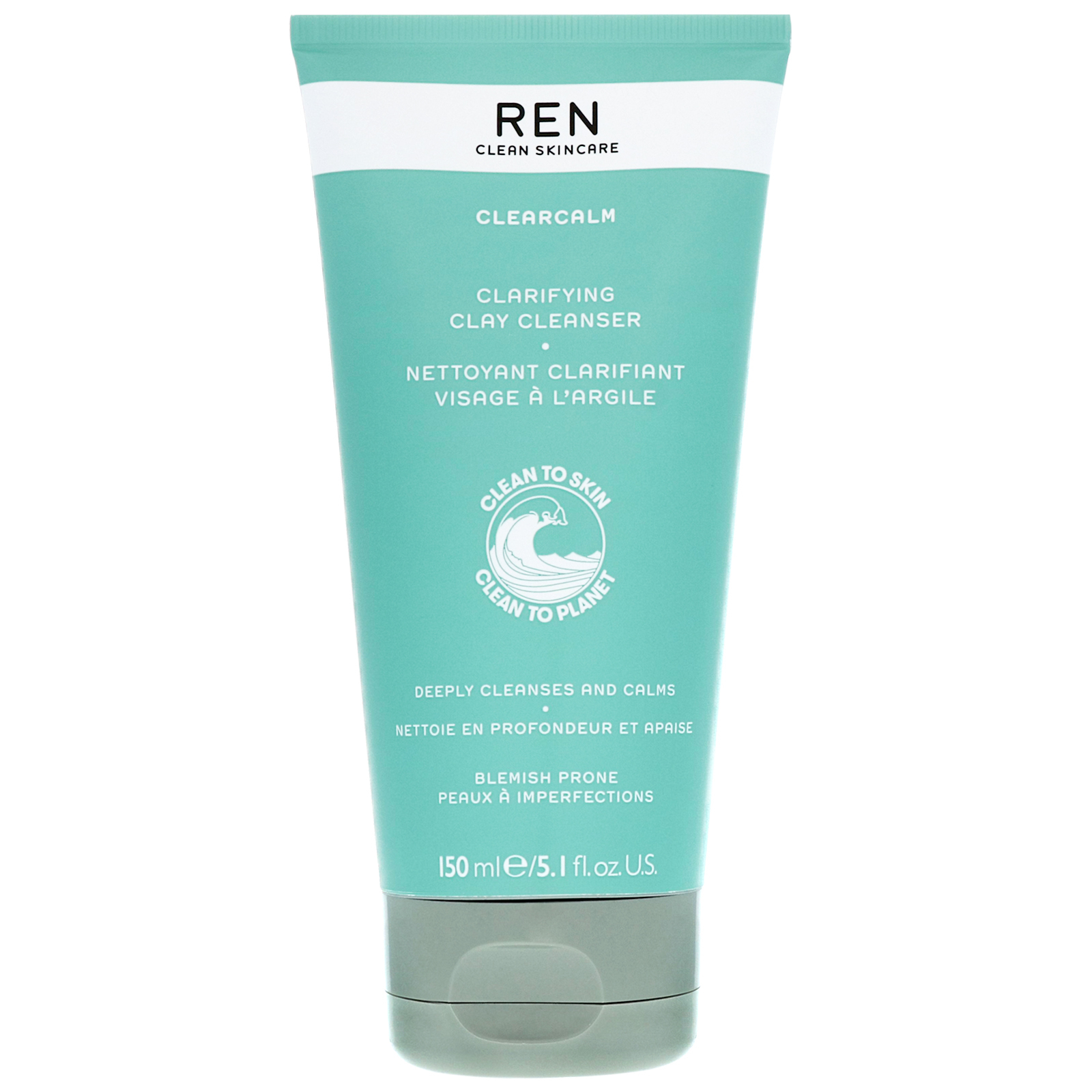 REN - ClearCalm Clarifying Clay Cleanser (150ml)