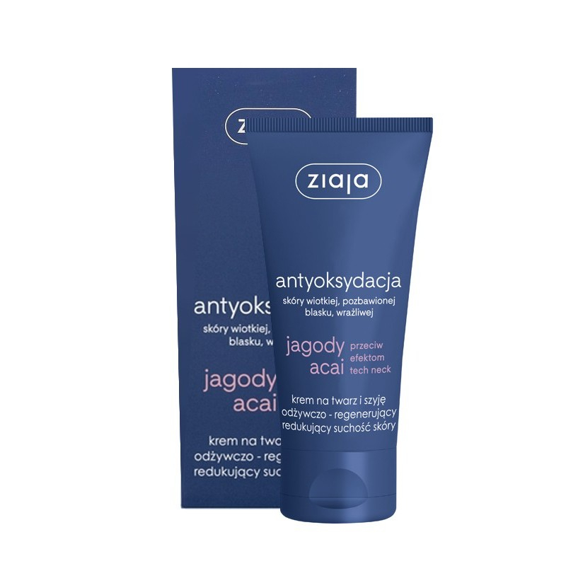 Ziaja Cream - Acai Berry Nourishing & Regenerating Face And Neck (50Ml)