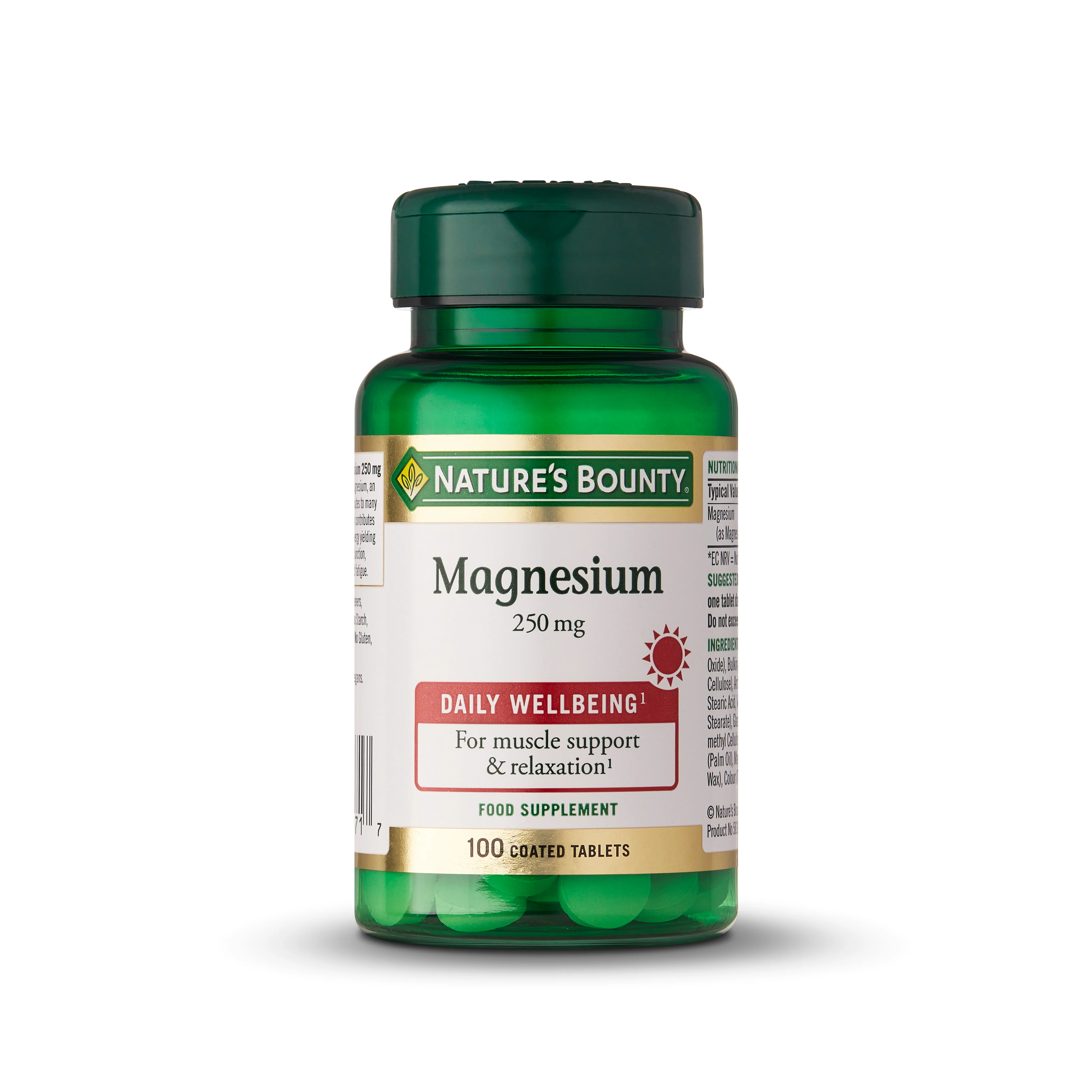 Nature's Bounty - Magnesium 250mg (100 Tablets)