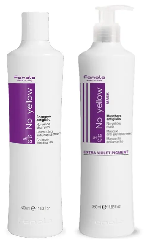 Fanola - No Yellow Mask/Shampoo Bundle (2 x 350ml)