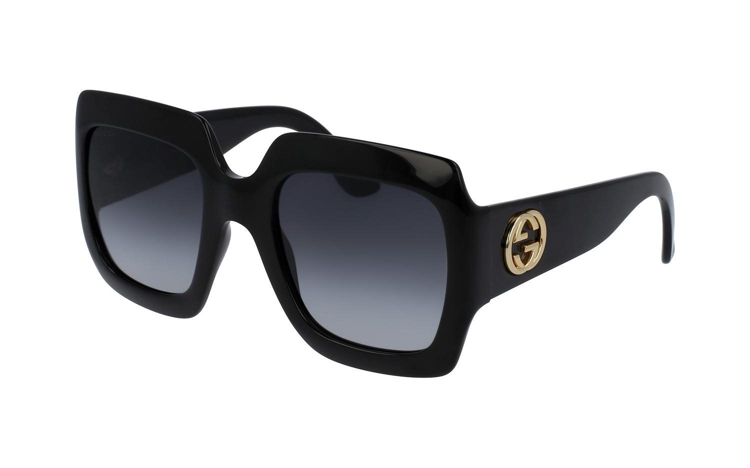 gucci - gg0053sn - 001 black ladies sunglasses 54mm