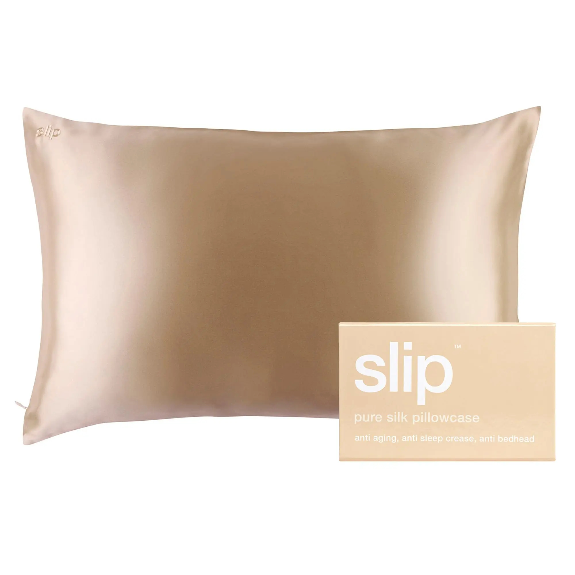 Slip - Queen Silk Pillowcase Caramel (51x76cm)