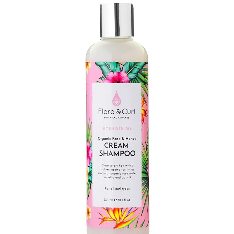 Flora & Curl - Rose Water & Honey Cream Shampoo (300ml)