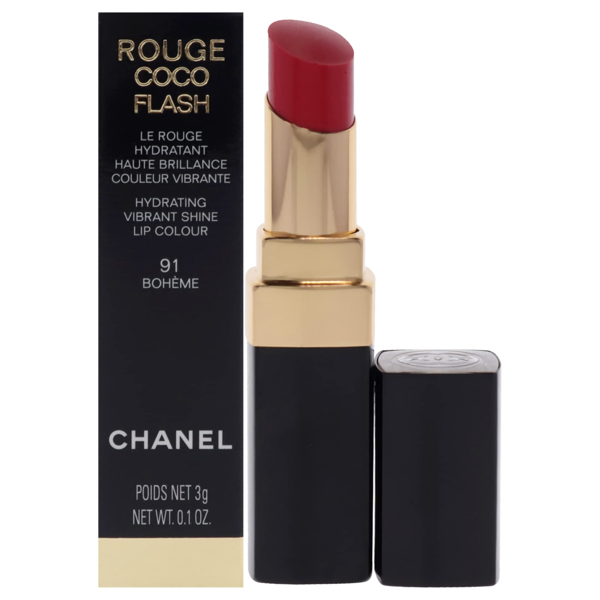 Chanel - Rouge Coco Flash Lipstick 91 Boheme (3G)