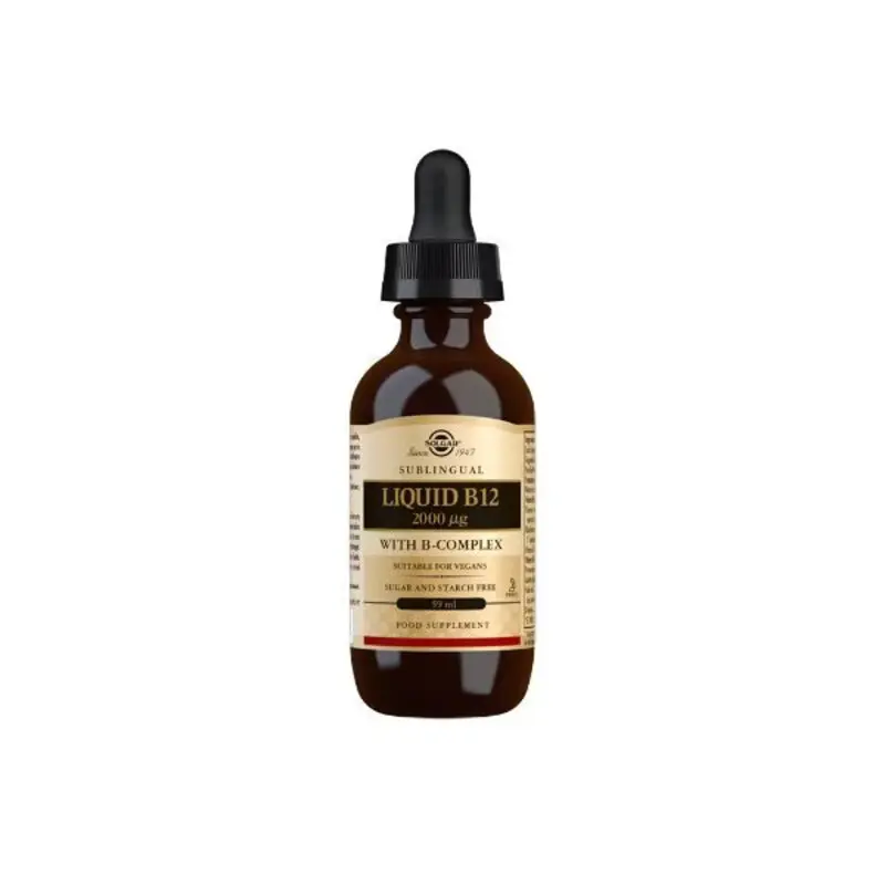 Solgar - Sublingual Liquid B12 2000 µg with B-Complex (59ml)