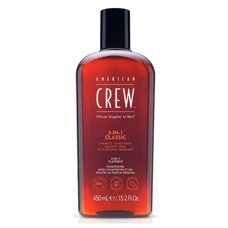 American Crew - Hair & BodyCare Classic 3-In-1 (Shampoo, Conditioner and Bodywash) (450ml)
