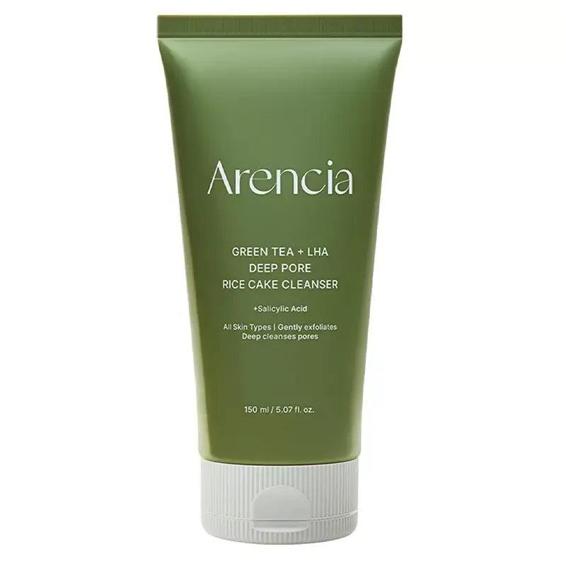 Arencia - Green Tea + LHA Deep Pore Rice Cake  Cleanser (150g)