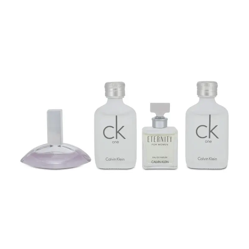 Calvin Klein - Ladies Mini Fragrance Gift Set: Eternity For Women EDP (5ml) & Euphoria EDP (4ml) & CK One EDT (10ml x2)