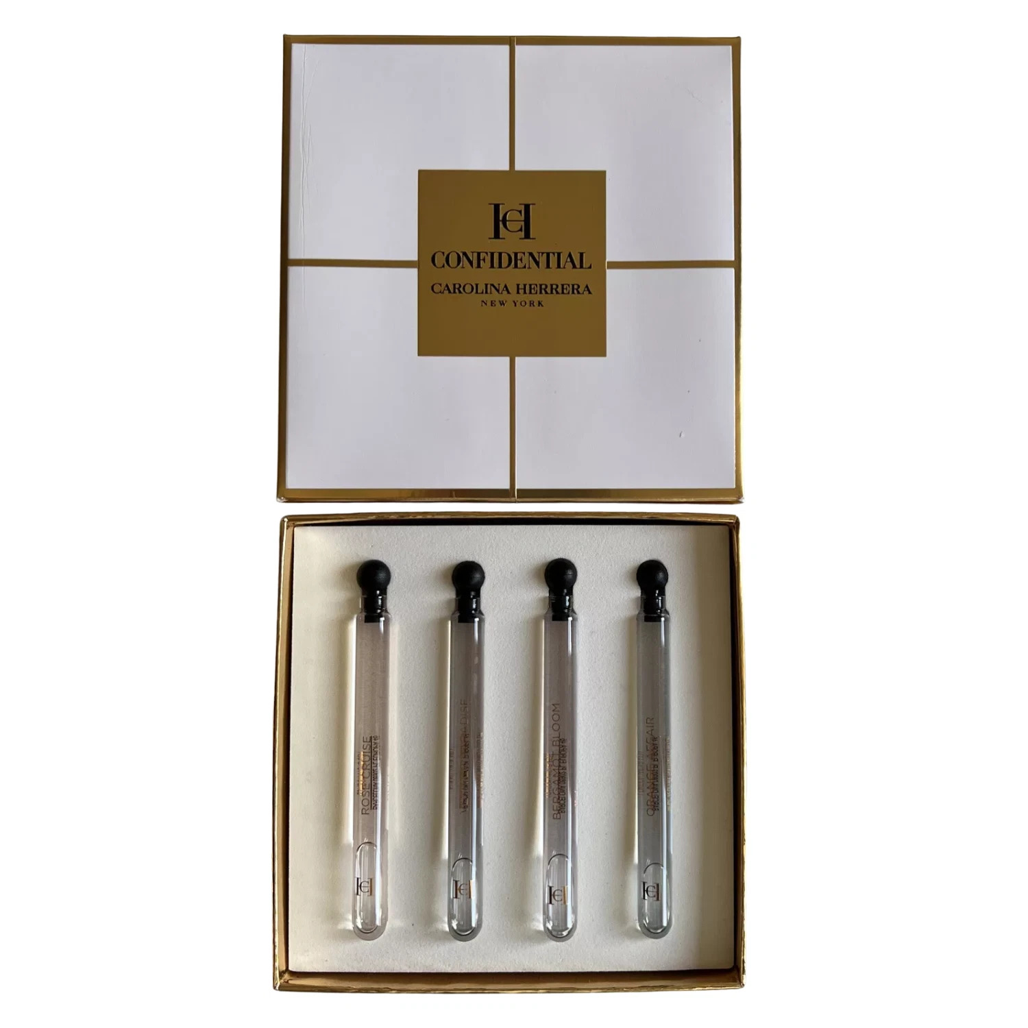 Carolina Herrera – Confidential 4 Piece Gift Set: Eau de Toilette Mini Set (4ml)