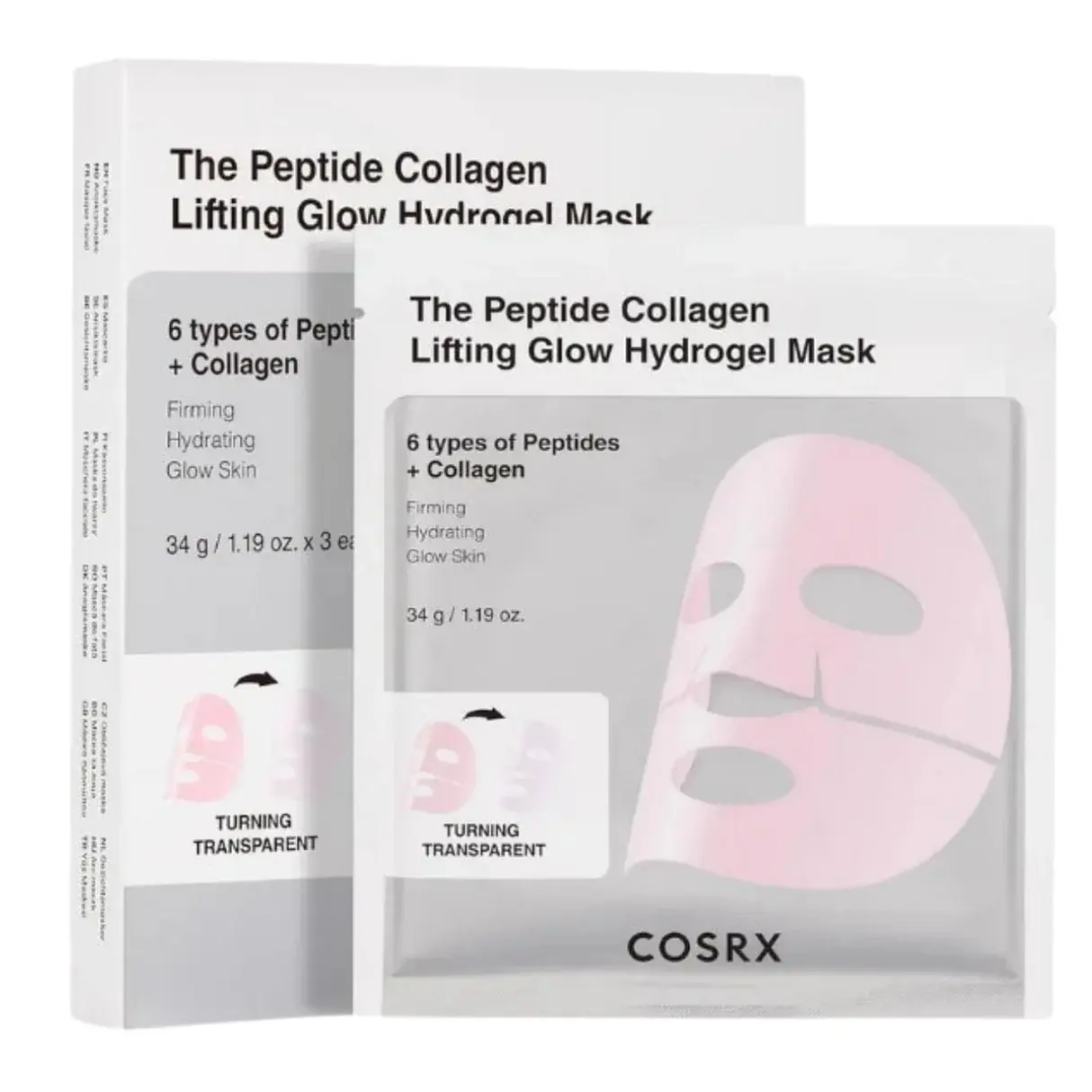 Cosrx - Peptide Collagen Glow Hydrogel Mask 