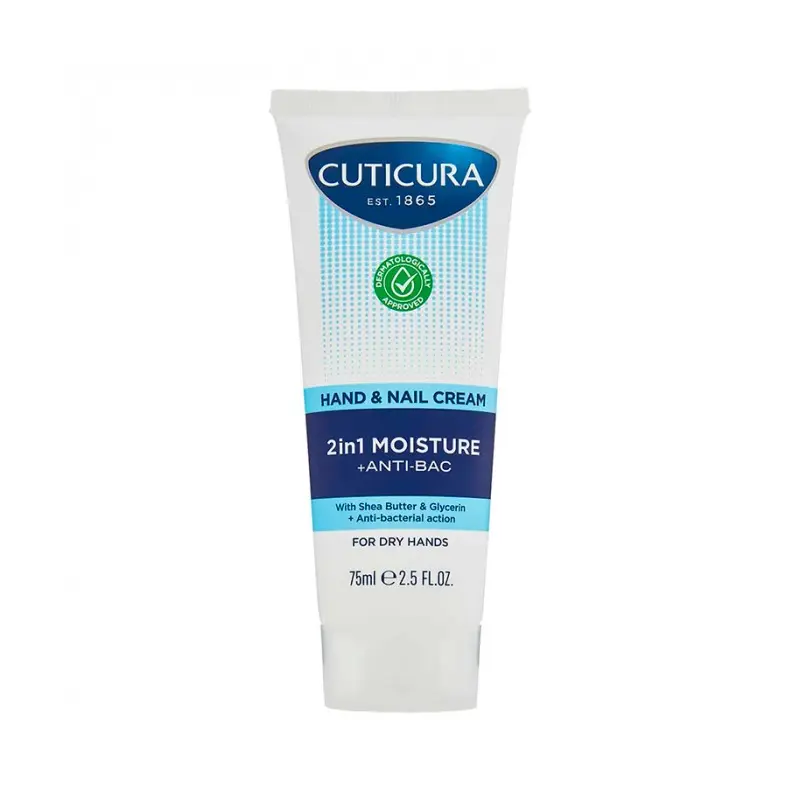 Cuticura - 2in1 Hand and Nail Moisture Plus Anti-Bac Cream 
