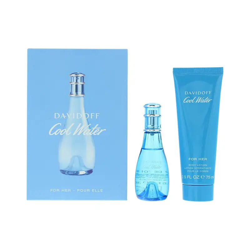 Davidoff - Cool Water For Her 2 Pcs Gift Set EDT 30ml Body Lotion 75ml