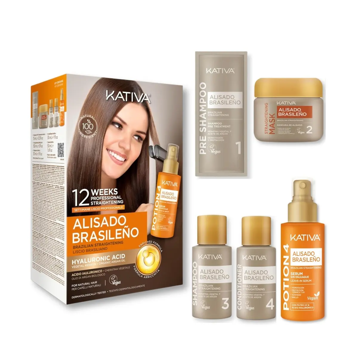 Kativa - Premium Straightening Treatment Kit