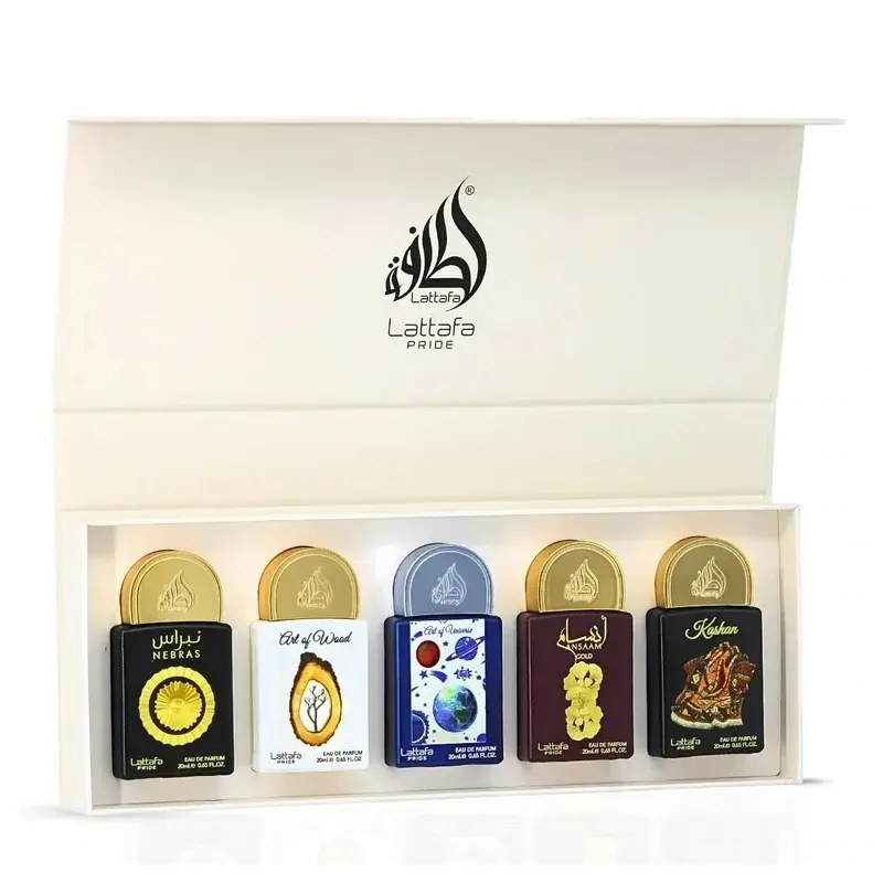 Lattafa - Giftset Collection 20ml X 5 Pcs  (Nebras, Kashan, Art Of Wood, Art Of Universe & Ansaam Gold)