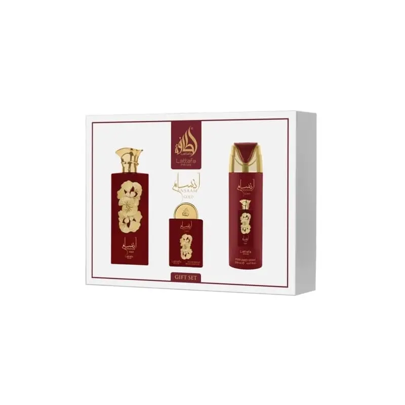 Lattafa - Pride 3 Piece Giftset Ansaam Gold
