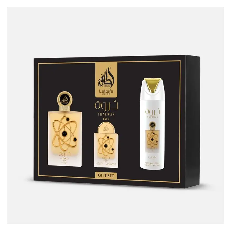 Lattafa Pride - 3 Piece Giftset Tharwah Gold