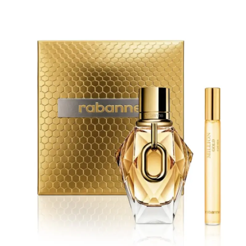  Paco Rabanne - 1 Million Gold for Her (90ml) EDP Spray & (20ml) EDP Spray