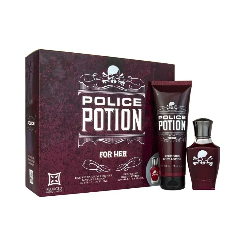 Police Potion For Her 2 Piece Gift Set: Eau de Parfum (30ml) & Body Lotion (100ml)