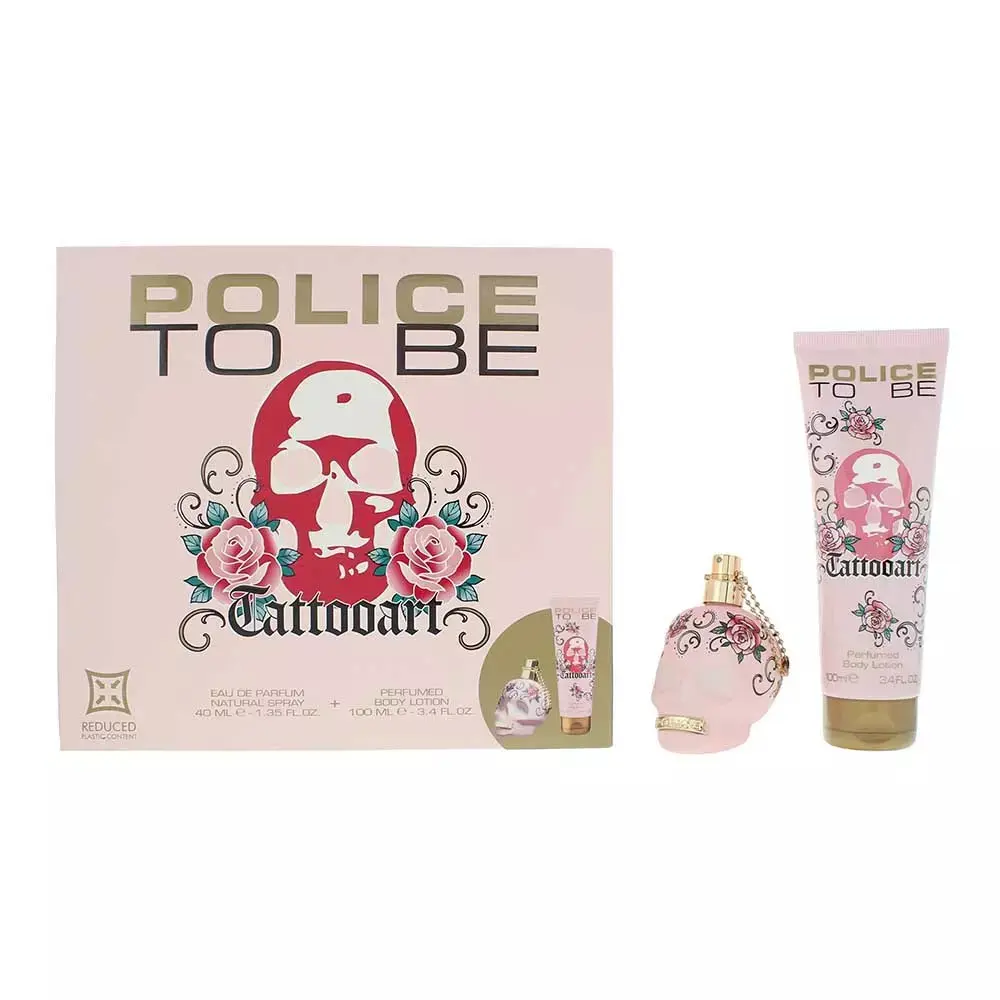 Police - To Be Tatto Art 2 Piece Gift Set: Eau de Parfum (40ml) & Body Lotion (100ml)