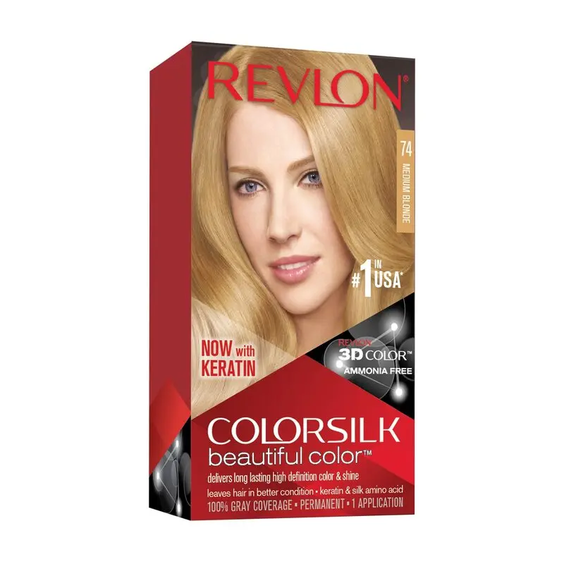 Revlon - Colorsilk Permanent Hair Dye, Medium Blonde