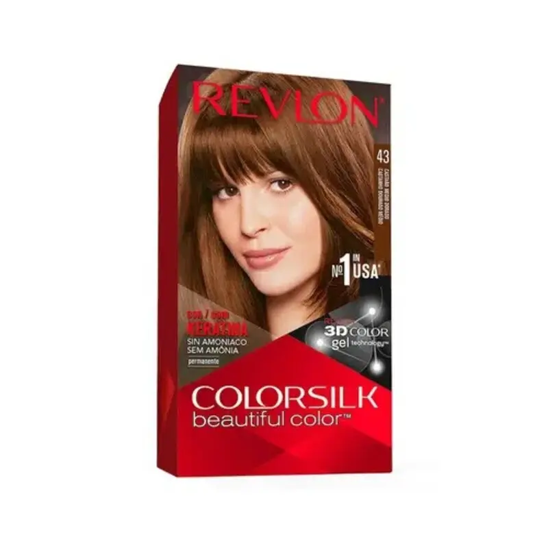 Revlon - colorsilk Beautiful Color, 43 Medium Golden Brown