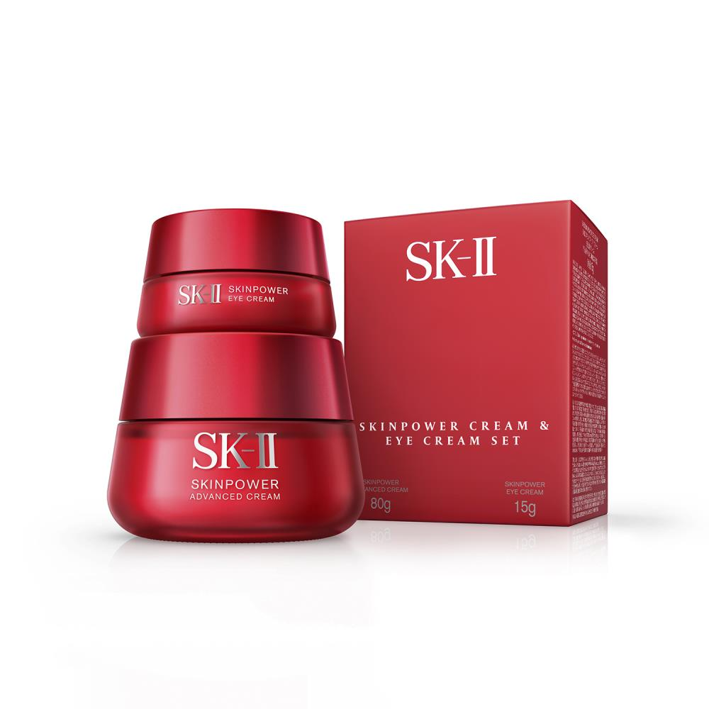 Sk-Ii Cream - Skinpower & Eye Set (80G+15G)