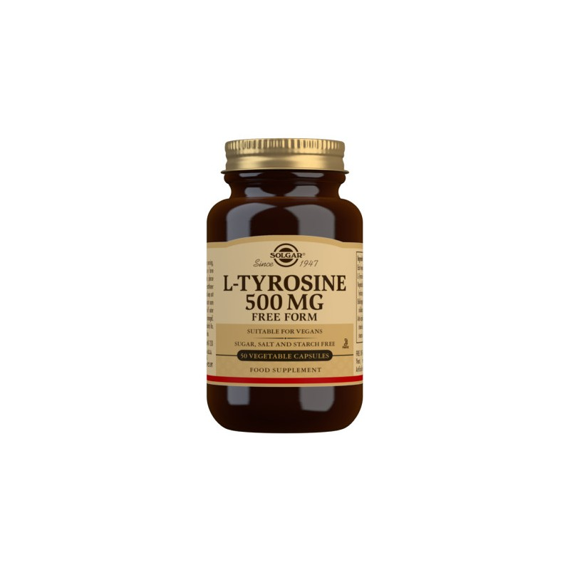 Solgar L-Tyrosine 500 Mg Vegetable Capsules - Pack Of 50 - Vegan, Kosher - Sf2272748 - Image 2