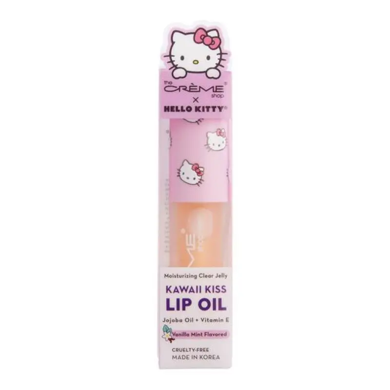 The Crème Shop - The Crème Shop x Hello Kitty Kawaii Kiss Moisturizing Lip Oil - Vanilla Mint Flavored