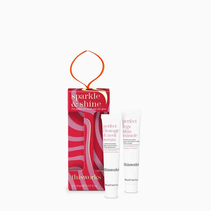 This Works - Sparkle & Shine Set: Perfect Legs Skin Miracle (20ml) and Perfect Cleavage & Neck Serum (20ml)