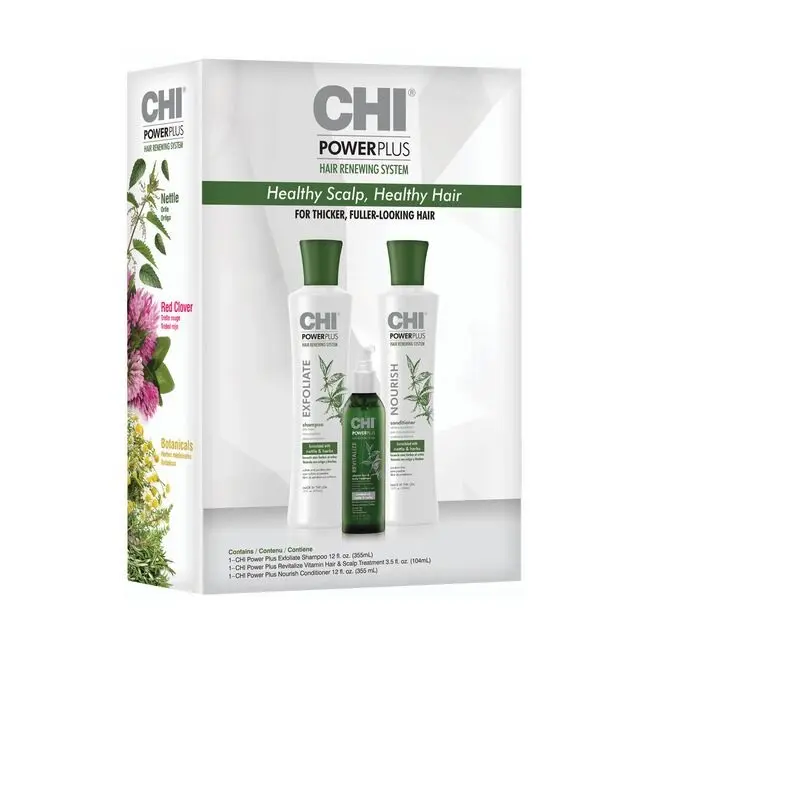 Chi - Powerplus Starter Kit Shampoo (12oz) + Conditioner (12oz) + Scalp Treatment (3.5oz)