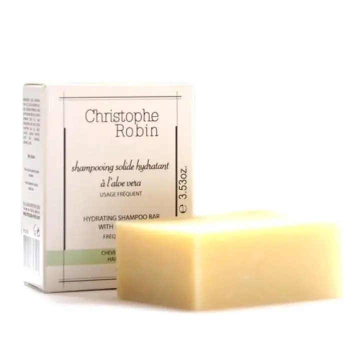 Christophe Robin - Hydrating Shampoo Bar with Aloe Vera 110ml