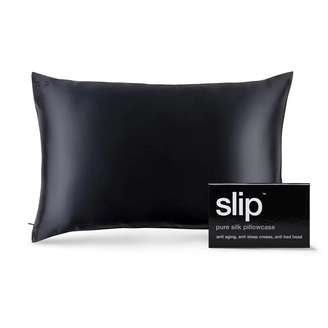 Slip - King Silk Pillowcase Black (51 x 91cm )