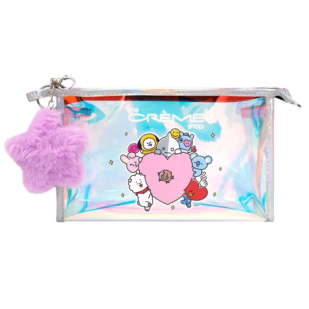 The Crème Shop - Makeup Bag with Plush Star Keyring