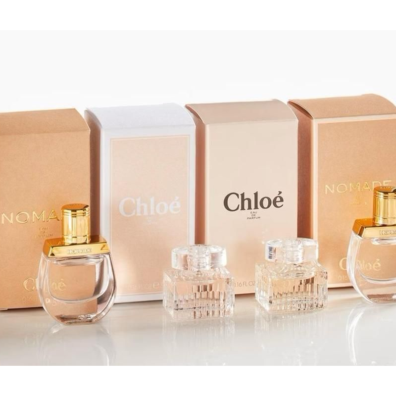 Chloé- Mini 4 Piece Gift Set: Nomade Eau de Parfum (5ml) & Eau de Parfum (5ml) & Nomade Eau de Toilette (5ml)& Eau de Toilette (5ml)