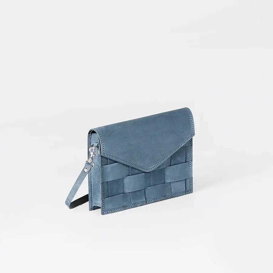 Eduards - Nver Mini Shoulder Bag in Oily Navy Leather