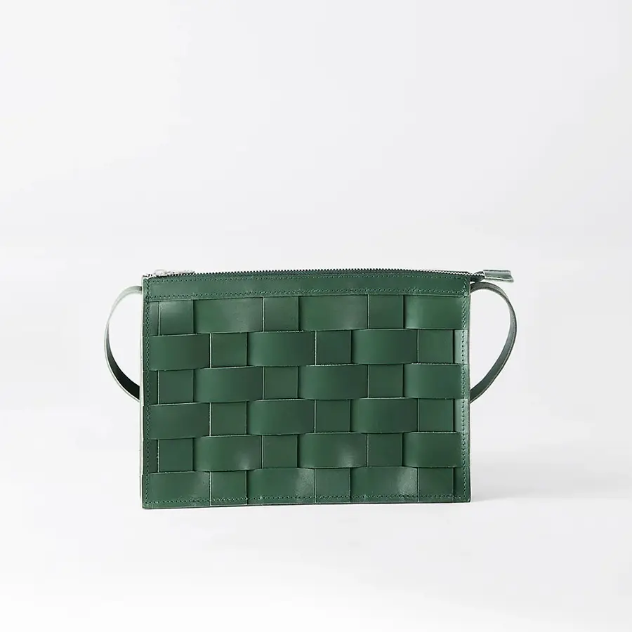 Eduards - Nver Small Leather Shoulder Bag in Green