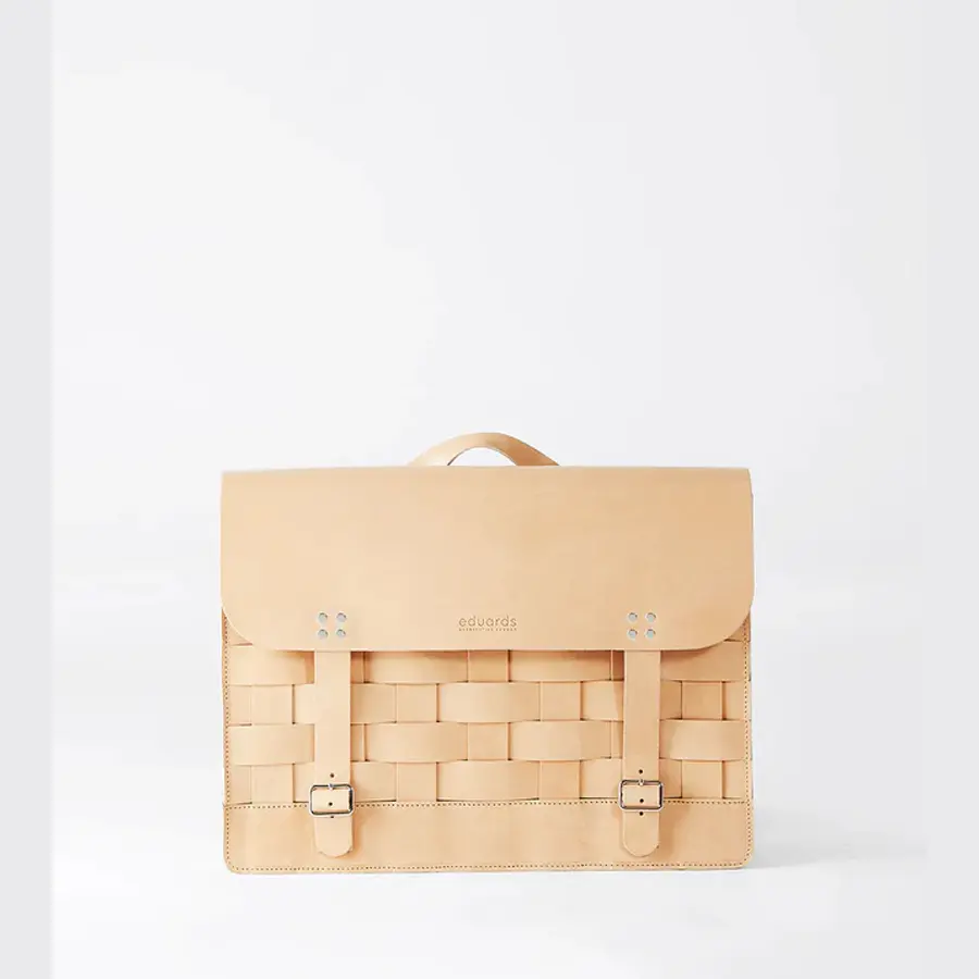 Eduards - Nver Backpack /Shoulderbag in Nature Leather