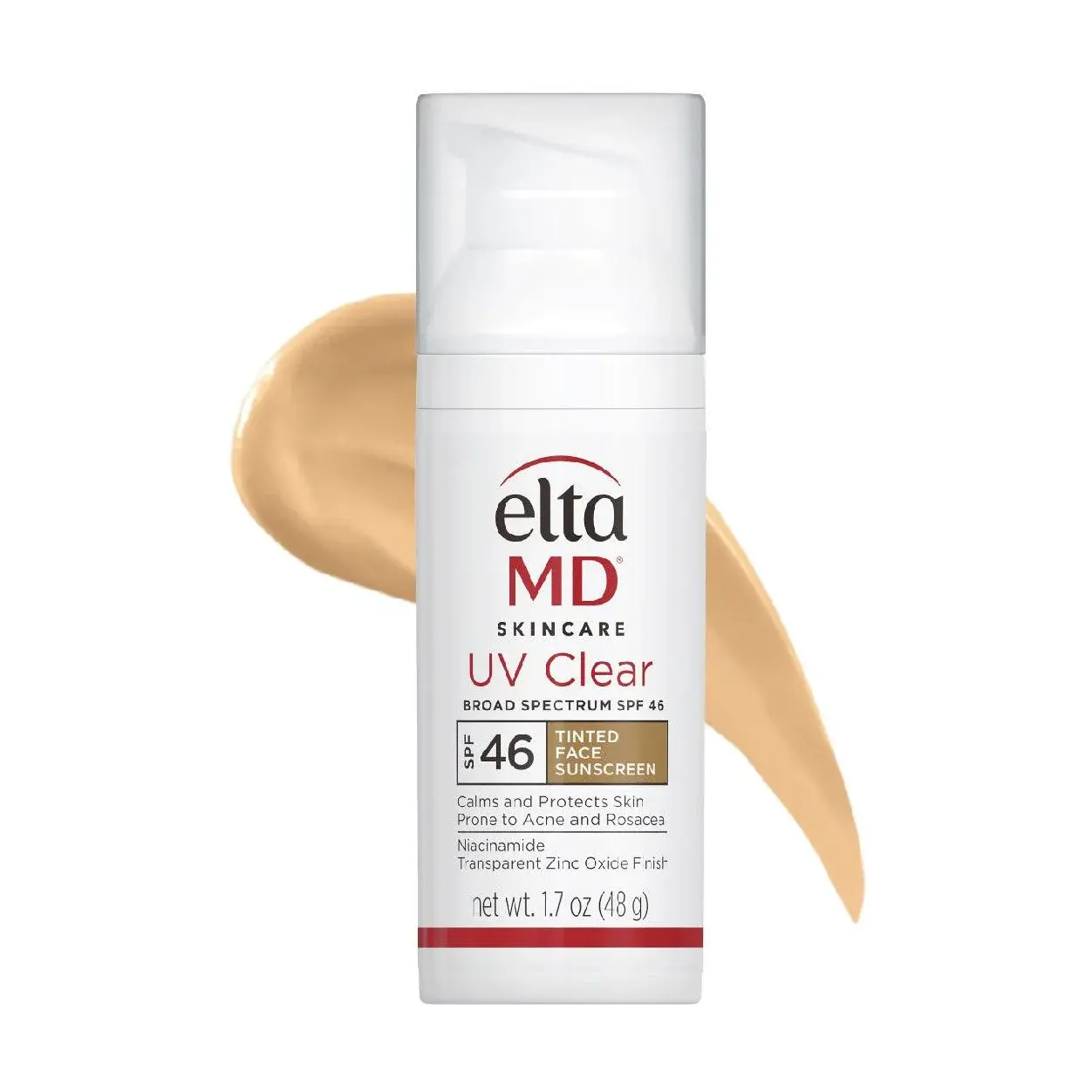 EltaMD - UV Clear Tinted Broad Spectrum SPF46 Airless Pump (48g)